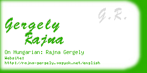 gergely rajna business card